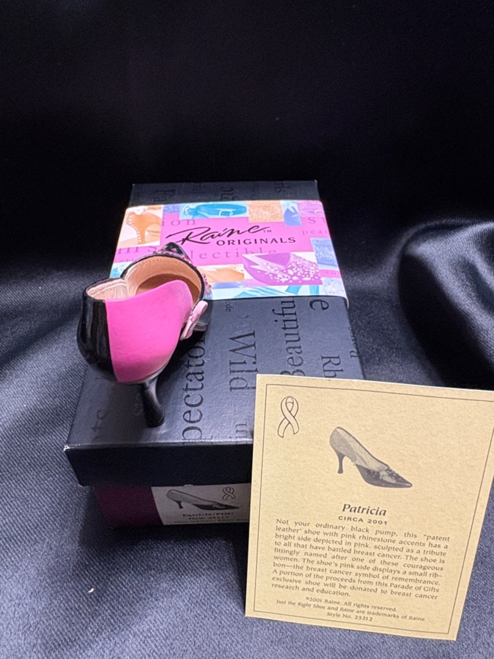 Just The Right Shoe Black and Pink Heels - Picture 3 of 5
